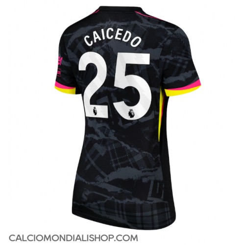 Maglie da calcio Chelsea Moises Caicedo #25 Terza Maglia Femminile 2024-25 Manica Corta